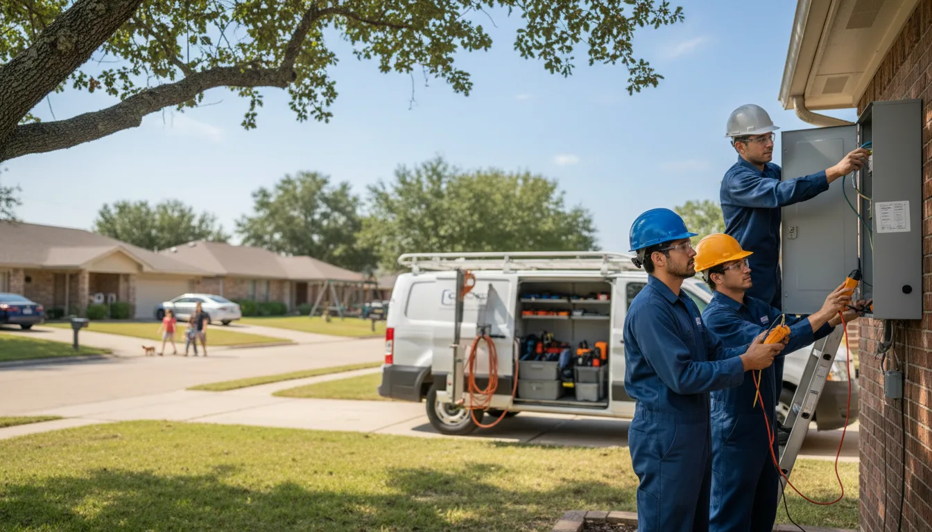 Certified electrician providing emergency electrical services in Winnsboro, TX